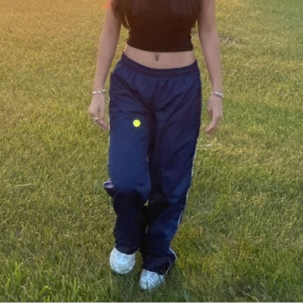 Wide leg track pants